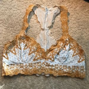 NWOT Free People Velvet Bralette